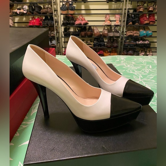 Black and White Prada High Heel